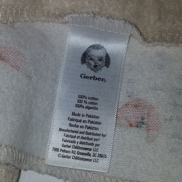 Gerber Tan Fox Receiving Blanket Lovey Security 100% Cotton You Can't Outfox Me - Picture 3 of 6